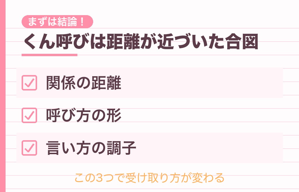 くん呼びは男性心理にどう届く?まずは結論から