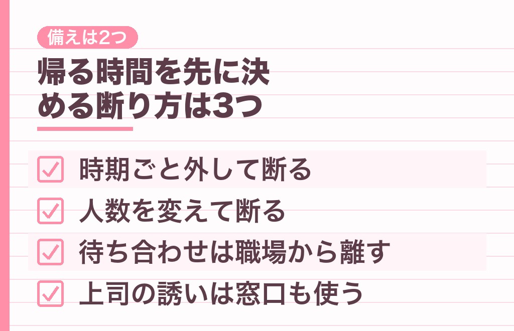 職場で二人きりの食事に行くときに気をつけることと断り方