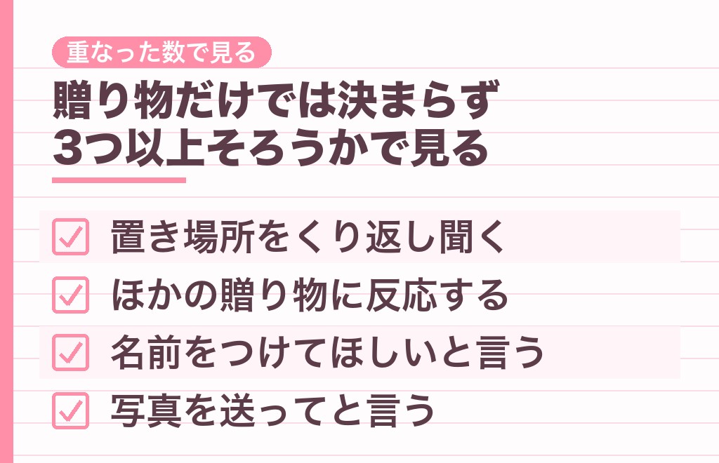 ぬいぐるみをくれる男性の独占欲は行動が重なったときに出る