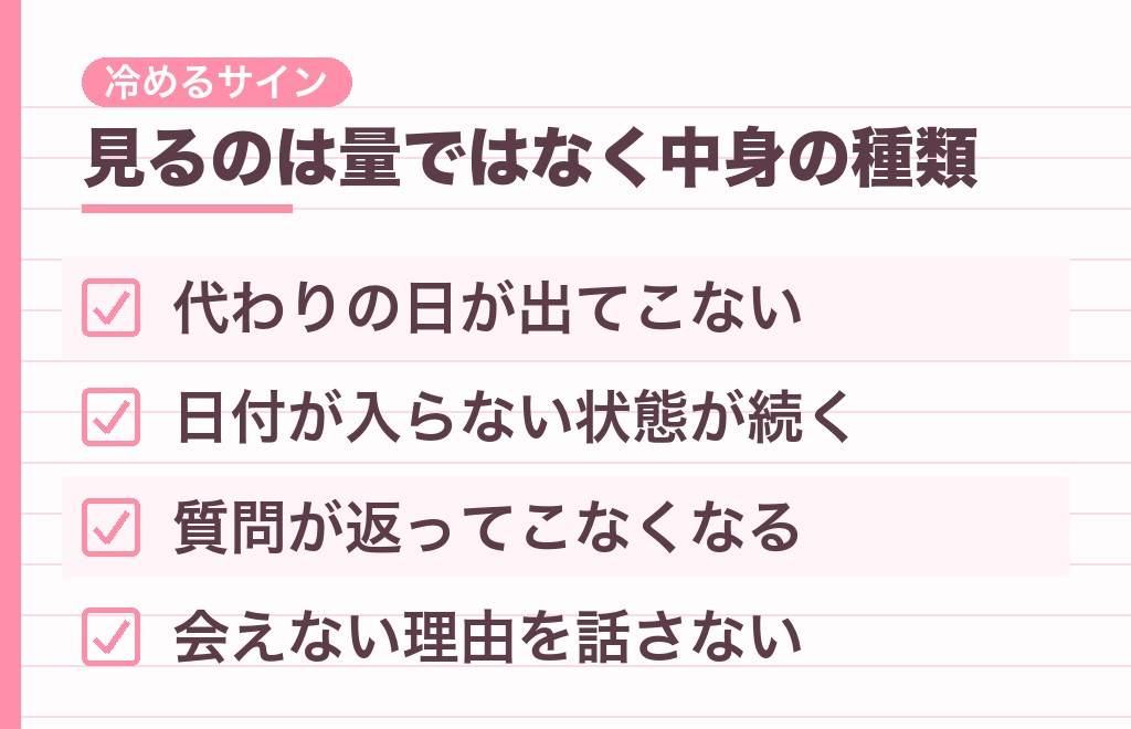 2週間会えないと男性は冷める?冷めてきたサインは?